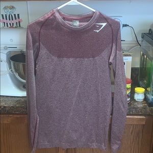 Gymshark long sleeve performance shirt, size small